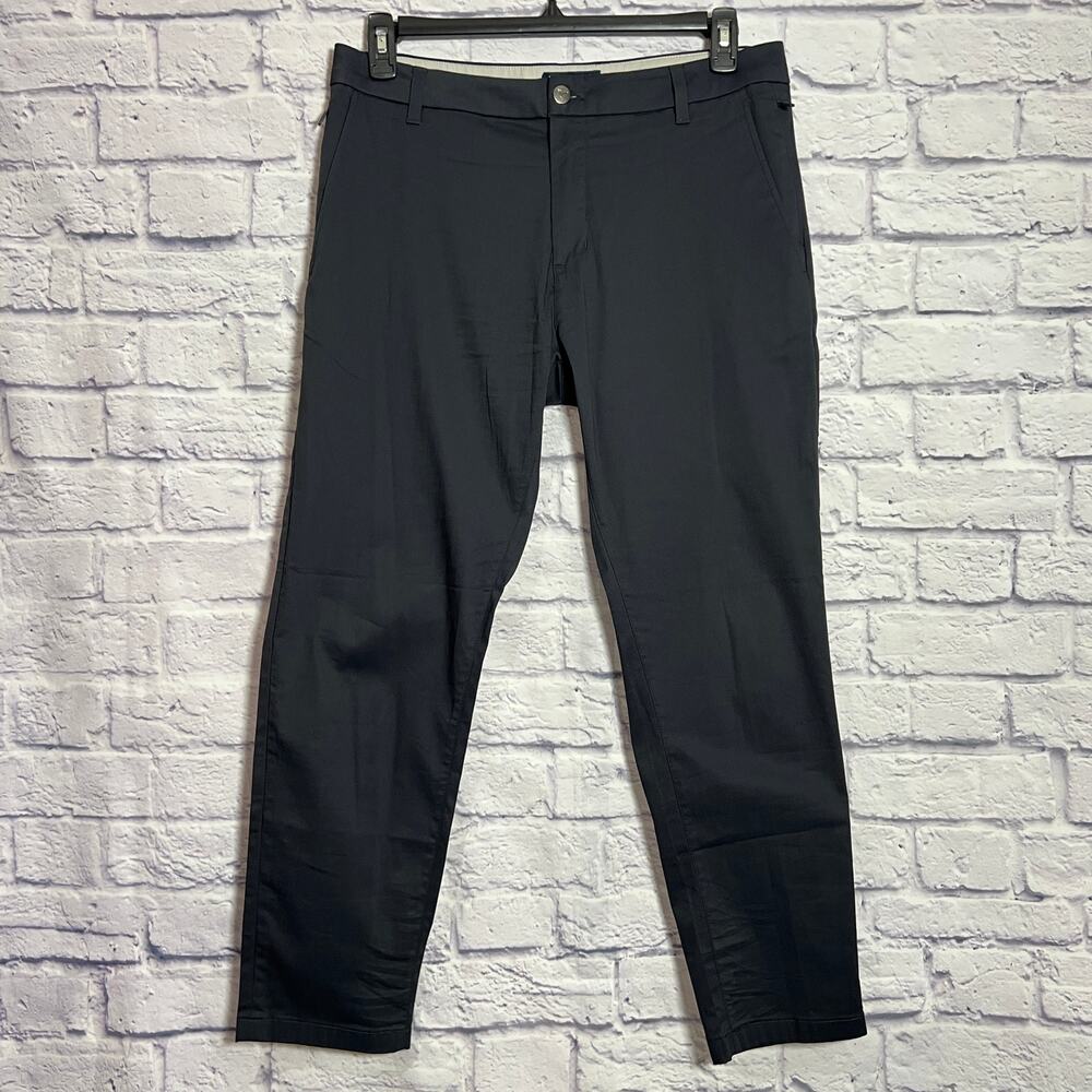 Birddogs Stretch Khakis Pants No Liner MENS 34 x 28 Black Gray Golf Chino Pants